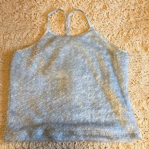 Light Blue Y2K Racerback Tank Top